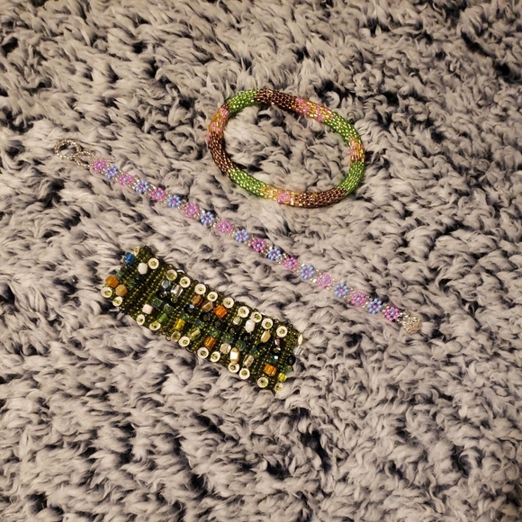 90s Seed Bead Bracelet Bundle - Picture 3 of 11